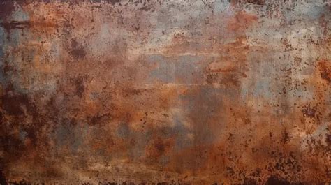 Aged Weathered Metal Texture With Peeling Paint And Rust Background