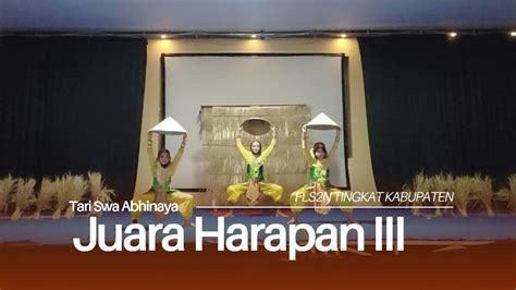 Fls N Tari Swa Abhinaya Juara Harapan Iii Tingkat Kabupaten Lumajang