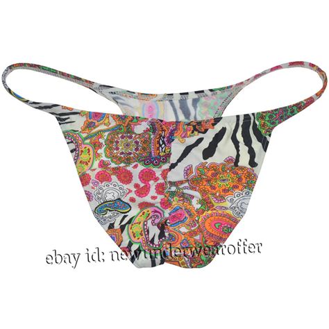 Mens Pucker Back Bikini Briefs Underwear Fitness Pouch String Skimpy Briefs Swim Ebay