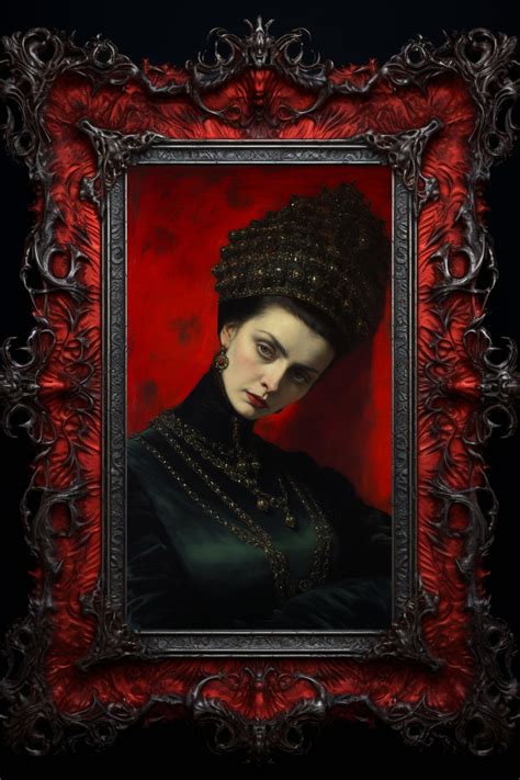 Countess Elizabeth Bathory Art Print Wall Hanging Home Decor Etsy