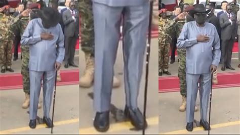 Shock As South Sudan President Mayardit Pees Himself In Public [video]