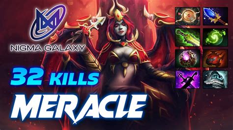 Nigma Galaxy Sea Meracle Queen Of Pain Kills Dota Pro Gameplay