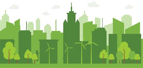 Green Cities Help The World With Eco Friendly Concept Ideasvector