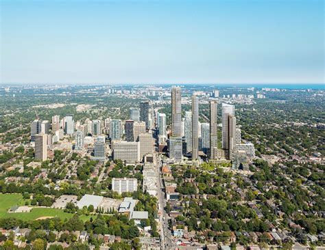 Huge residential towers will soon rise above toronto yonge sheppard 25