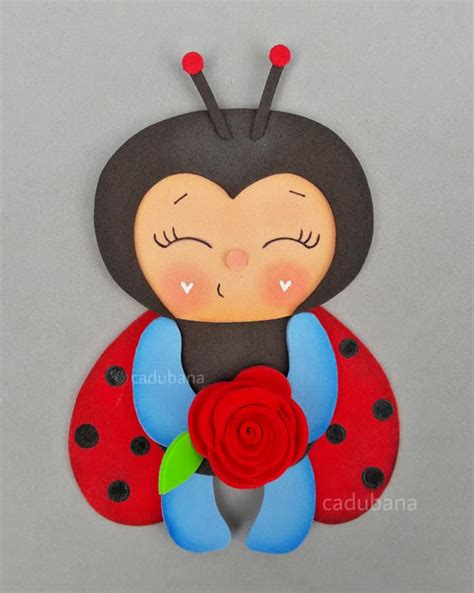 Como Fazer Joaninha De Eva - Eu Amo Artesanato: Joaninha de Eva com Molde