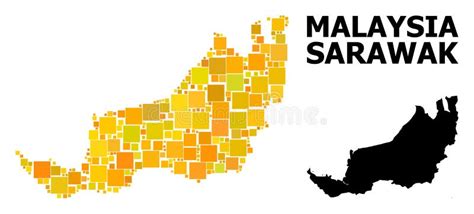 Sarawak Map Vector Stock Vector Illustration Of Malaya