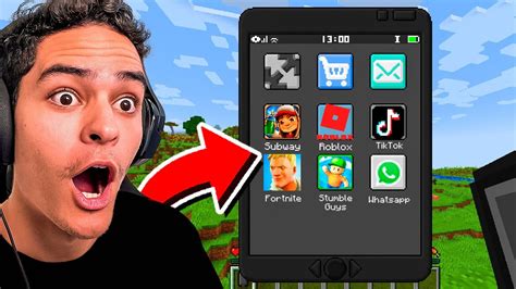 Aplicativos Da Vida Real No Minecraft Youtube