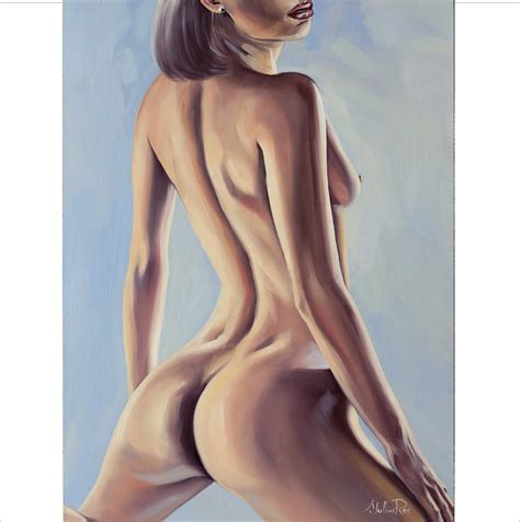 Original Nude Erotic Art Female Nude Art Erotic Drawing Eroticism