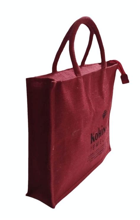 Red Box Laminated Jute Bag Size 15 X 12 X 4 Inch Capacity 5kg At Rs