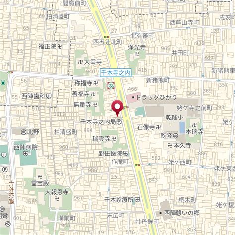 京都府京都市上京区千本通上立売上る花車町481 の地図 Mapfan