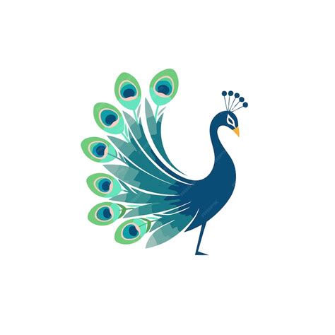 Premium Vector Peacock Vector Logo Design Template Beautiful Peacock