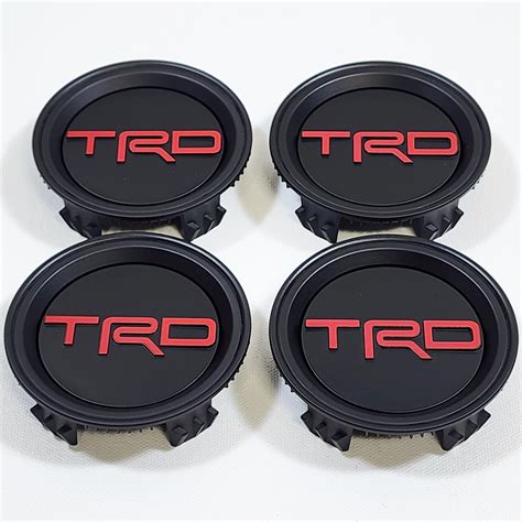 Toyota Tacoma Trd Black Wheel Center Caps Pt F New