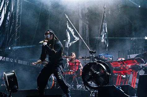 Demi Sims Puts On A VERY Busty Display In A Black PVC Bikini Top As She Cosies Up To On Off