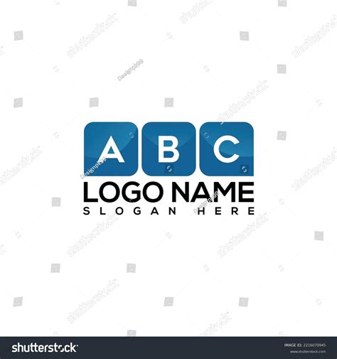 Letter Abc Logo Design Template Stock Vector (Royalty Free) 2216070945 ...