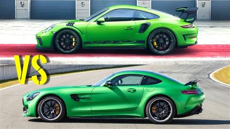 Porsche Gt Rs Vs Mercedes Amg Gt R Youtube