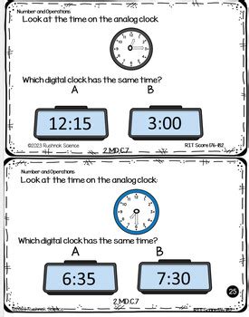 2nd Grade NWEA MAP MATH Test Prep Practice Questions RIT BAND 176 200