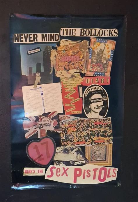 Sex Pistols Never Mind The Bollocks Record Store Album Poster ROLLED