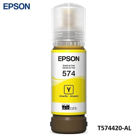 Botella De Tinta Epson T574420 AL EcoTank L8050 L18050 Color Amarillo