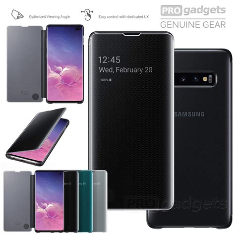 Genuine Original Samsung Galaxy S10 Plus Clear View Cover Case