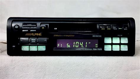 Vintage Alpine Tdm 7529 Am Fm Cassette Car Stereo Youtube