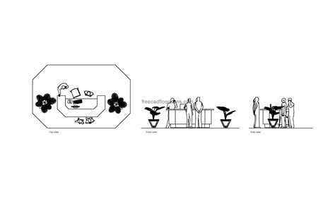 Hotel Reception Desk Autocad Block Free Cad Floor Plans