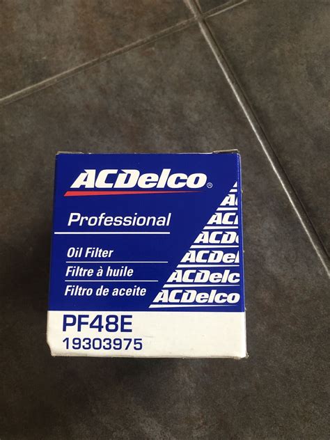 Ac Delco Pf48 Oil Filter Cross Reference