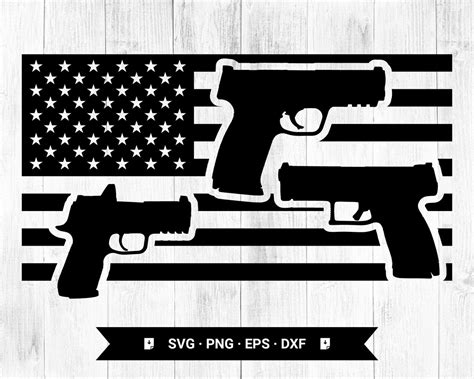 Second Amendment Gun Svg Nd Amendment American Flag Svg Cut Etsy