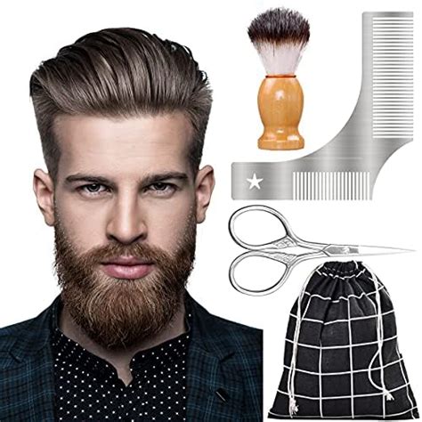 Beard Accessories Beard Tool kit Set Beard Shaper Template Comb ...