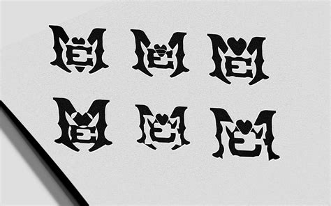 Modern M And E Logo Design On Behance