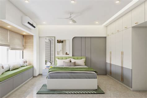 Bedroom False Ceiling Design With Single Layered Gypsum Livspace