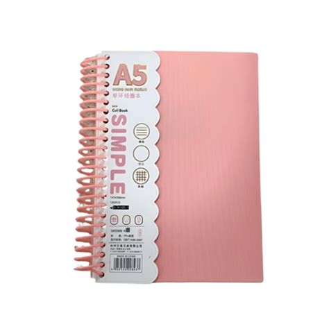 Notebook Spiral Ref 41125 A5:120pg Simple MeliMelo | DelCity Ltd