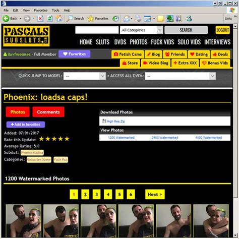 Freeones Gives Porn Site Pascals Sub Sluts An Overall Review Rating Of