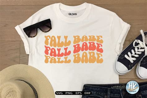 Fall Babe Retro Svg Graphic By Hkartist Creative Fabrica
