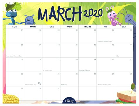 Start The New Year With This Printable 2020 Disney Calendar Inside