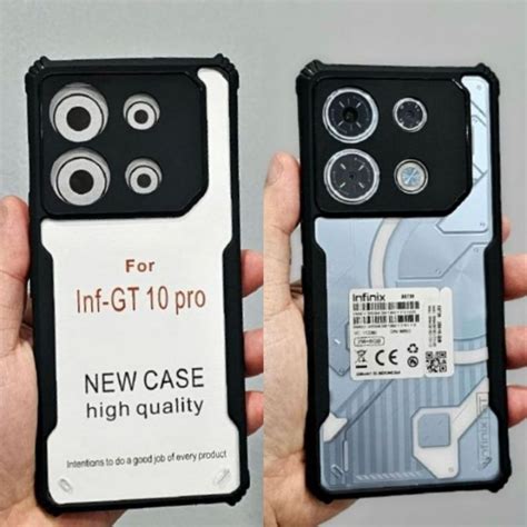 Jual INFINIX GT 10 PRO INFINIX HOT 30 PLAY CASE ARMOR FUSION SHOCKPROOF TRANSPARENT CASE INFINIX