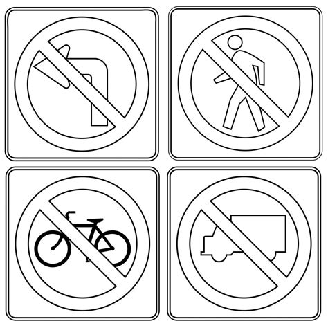 drawing of traffic signs 5