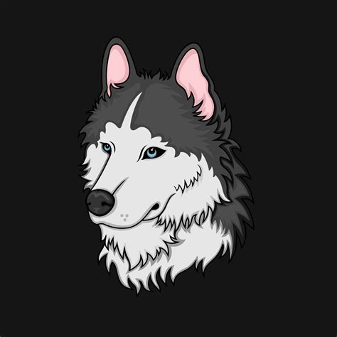 cool husky dog 5417906 Vector Art at Vecteezy