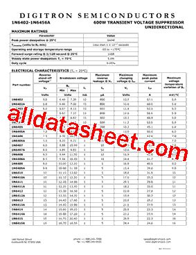 N A Datasheet Pdf Digitron Semiconductors