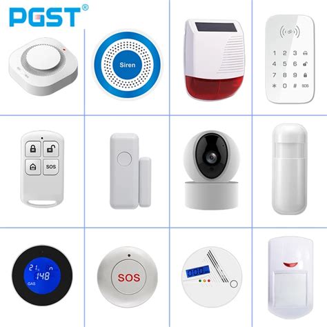 PGST 433MHz All Touch Screen Wireless WIFI GSM RFID Card Burglar Alarm