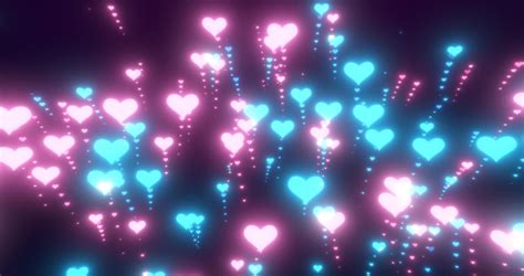 Pink Neon Hearts Stock Photos, Images and Backgrounds for Free Download