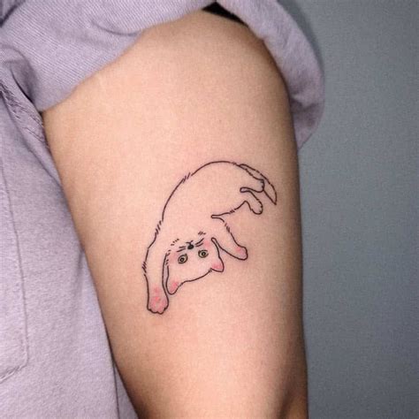 Top 71+ Best Cat Outline Tattoo Ideas - [2021 Inspiration Guide]