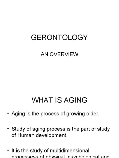 how to pronounce gerontological