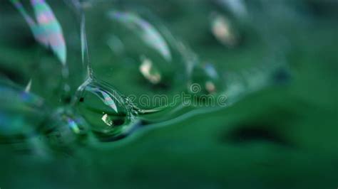 Green Water Bubbles Close Up Shot Stock Footage Video Of Microbiology