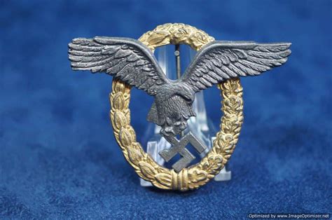 SMGQ-0509 Reproduction Luftwaffe pilot badge - War-Relics Buyers and Sellers of War Memorabilia ...