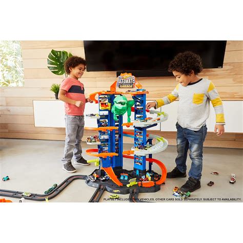 Hot Wheels City Robo T Rex Ultimate Garage Multi Level Multi Play Mode