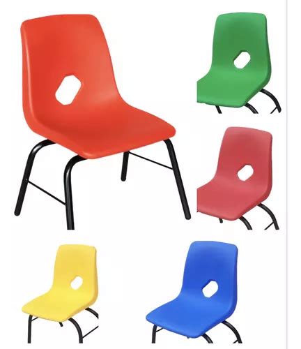 5 Pack Silla Preescolar Kínder Infantil Escolar Colores Envío gratis