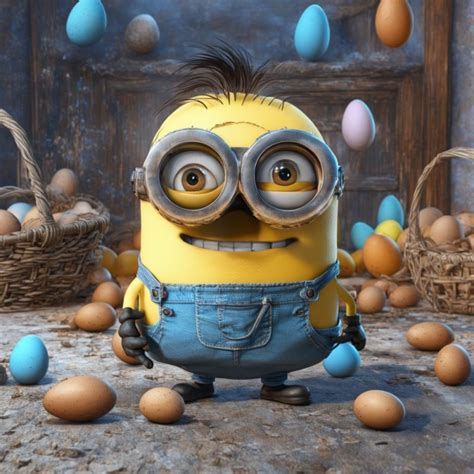 Создать мем "злобный миньон, крутой миньон, танцующий миньон ...