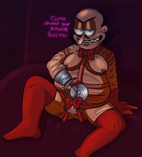 Rule 34 Evil Peppino Matchabunns Peppino Spaghetti Pizza Tower Presenting Pussy Trans Man