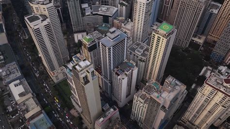High-Rise Buildings In The Makati Business District In Manila