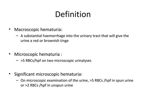 Hematuria | PPT